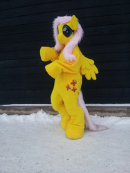 Size: 2448x3264 | Tagged: safe, artist:tinderboxer, fluttershy, human, g4, cosplay, fursuit, high res, irl, irl human, photo