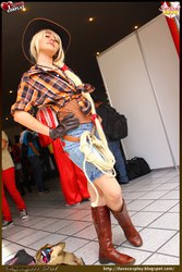 Size: 1366x2048 | Tagged: safe, artist:concessit, applejack, human, g4, cosplay, irl, irl human, photo