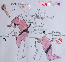 Size: 800x762 | Tagged: safe, artist:hornets-n-tribes, oc, oc only, earth pony, pony, fondue drizzle, traditional art