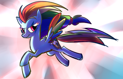 Size: 1630x1049 | Tagged: safe, artist:jessycrackers, rainbow dash, g4, female, rainbow power, solo