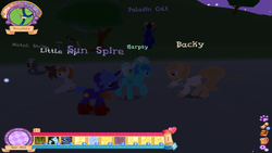 Size: 1920x1080 | Tagged: safe, oc, oc only, oc:backy, oc:littlepip, legends of equestria, dancing