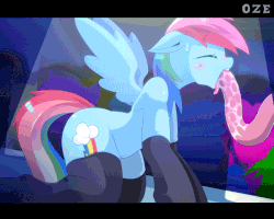 https://derpicdn.net/img/view/2014/8/10/696396__rainbow+dash_pinkie+pie_explicit_blushing_animated_derpy+hooves_upvotes+galore_belly+button_tongue+out_oral.gif