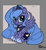 Size: 3674x4001 | Tagged: safe, artist:ben garrison, artist:methos-diw, color edit, edit, princess luna, g4, ben garrison, ben garrison edits, colored, cute, female, filly, high res, s1 luna, sitting, solo, traditional art, woona