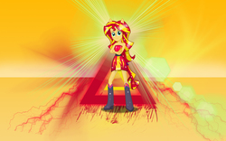 Size: 1920x1200 | Tagged: safe, artist:deannaphantom13, artist:johnlennox, sunset shimmer, equestria girls, g4, elf ears, female, solo, vector, wallpaper