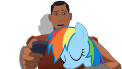Size: 1192x670 | Tagged: safe, rainbow dash, fanfic:my little dashie, g4, crossover, scout (tf2), team fortress 2