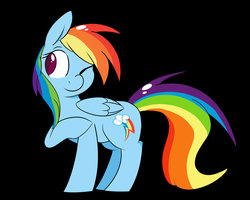 Size: 1024x819 | Tagged: safe, artist:tokipeach, rainbow dash, g4, female, simple background, solo, wink