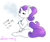 Size: 623x520 | Tagged: safe, artist:bunnycat, rarity, anthro, unguligrade anthro, g4, 30 minute art challenge, alternate hairstyle, cigarette, electronic cigarette, female, sassy, smoking, solo, vape, vaping, vapor