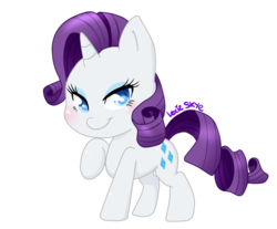Size: 621x514 | Tagged: safe, artist:lexieskye, part of a set, rarity, g4, chibi, cute, female, simple background, solo, transparent background