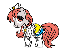 Size: 1024x768 | Tagged: safe, artist:omegaridersangou, sweetheart, earth pony, pony, g1, g4, my little pony tales, cosplay, cure honey, female, g1 to g4, generation leap, happiness charge precure, precure, pretty cure, solo