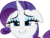 Size: 4840x3711 | Tagged: safe, artist:missbeigepony, rarity, pony, g4, simple ways, bedroom eyes, female, floppy ears, grin, heart eyes, simple background, smiling, solo, transparent background, vector, wingding eyes