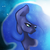 Size: 2000x2000 | Tagged: safe, artist:kelisah, princess luna, earth pony, pony, g4, female, high res, portrait, solo, space