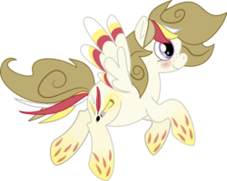 Size: 998x800 | Tagged: safe, artist:craftyallie, oc, oc only, oc:tumble wonder, pegasus, pony, rainbow power, rainbow power-ified, simple background, solo, transparent background, vector