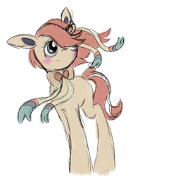 Size: 2000x2000 | Tagged: safe, artist:minty-red, sylveon, high res, pokémon, ponified, simple background, solo, transparent background