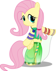 Size: 4920x6262 | Tagged: safe, artist:bigdream64, fluttershy, pony, g4, absurd resolution, belly button, belly dancer, bipedal, female, harem outfit, midriff, simple background, solo, transparent background, vector