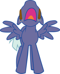 Size: 1807x2240 | Tagged: safe, artist:neoartimus, artist:sigmavirus1, oc, oc only, oc:cruise control, pegasus, pony, turnabout storm, g4, goggles, simple background, skyward scream, solo, transparent background, vector