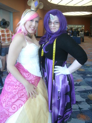 Size: 3000x4000 | Tagged: safe, princess cadance, rarity, human, g4, cosplay, irl, irl human, photo