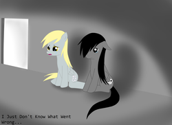 Size: 2338x1699 | Tagged: safe, artist:kathythegoth, derpy hooves, oc, pegasus, pony, g4, female, mare