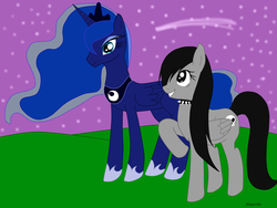 Size: 3072x2304 | Tagged: safe, artist:kathythegoth, princess luna, oc, g4, high res