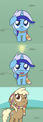 Size: 1280x3584 | Tagged: safe, artist:captainbritish, minuette, mjölna, g4, clothes, colgate answers, comic, scarf