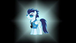 Size: 1024x576 | Tagged: safe, artist:painlessbrony, soarin', g4, male, solo, wallpaper, wonderbolts dress uniform