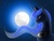 Size: 2048x1536 | Tagged: safe, artist:spaghettidolphin, princess luna, g4, eyes closed, female, moon, night, solo, stars