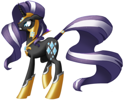 Size: 992x806 | Tagged: safe, artist:magical-marauder, nightmare rarity, g4, female, simple background, solo, transparent background, vector