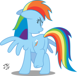 Size: 4000x3916 | Tagged: safe, artist:mlp-scribbles, rainbow dash, g4, butt, female, plot, simple background, sneezing, solo, transparent background, vector