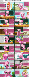 Size: 1282x3304 | Tagged: safe, cheerilee, earth pony, pony, comic:celestia's servant interview, g4, background pony, caption, comic, cs captions, female, foal, interview, mare