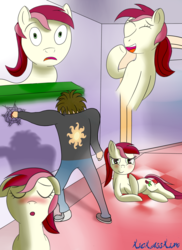 Size: 2000x2750 | Tagged: safe, artist:kickassking, roseluck, human, g4, canterlot castle, fimfiction, high res