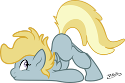 Size: 3014x1989 | Tagged: safe, artist:midnightblitzz, chirpy hooves, pegasus, pony, g4, background pony, cute, female, filly, funny, simple background, solo, transparent background, vector