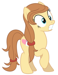 Size: 6000x7810 | Tagged: safe, artist:masem, oc, oc only, oc:cream heart, earth pony, pony, .svg available, absurd resolution, earth pony oc, female, gritted teeth, mare, raised hoof, simple background, solo, transparent background, vector, wide eyes