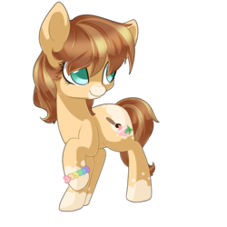 Size: 1024x1024 | Tagged: safe, artist:rue-willings, oc, oc only, oc:pastel heart, solo