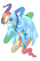 Size: 1000x1500 | Tagged: safe, artist:avelineh, rainbow dash, g4, female, solo