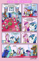 Size: 792x1224 | Tagged: safe, artist:henbe, duchess of maretonia, haakim, neighbuchadnezzar, princess cadance, princess celestia, princess luna, shining armor, twilight sparkle, alicorn, pony, saddle arabian, g4, comic, equestria games, female, mare, twilight sparkle (alicorn)