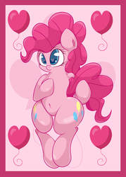 Size: 2300x3205 | Tagged: safe, artist:graphene, pinkie pie, g4, belly button, cute, female, high res, solo