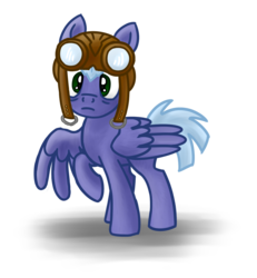 Size: 1233x1333 | Tagged: safe, artist:wolframclaws, oc, oc only, oc:cruise control, pegasus, pony, turnabout storm, goggles, simple background, solo, transparent background