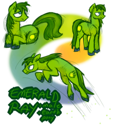 Size: 1074x1164 | Tagged: safe, artist:wolframclaws, emerald ray, earth pony, pony, g4, male, simple background, solo, stallion, transparent background