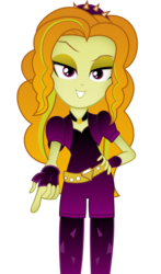 Size: 2200x3738 | Tagged: safe, artist:vipeydashie, adagio dazzle, equestria girls, g4, my little pony equestria girls: rainbow rocks, female, grin, high res, lidded eyes, looking at you, simple background, smiling, solo, transparent background