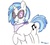 Size: 916x820 | Tagged: safe, artist:silversimba01, dj pon-3, vinyl scratch, g4, bandana, female, solo, traditional art