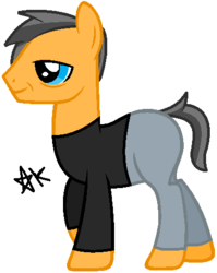 Size: 381x478 | Tagged: safe, artist:abdonis, pony, clothes, pants, ponified, robin williams, shirt, solo