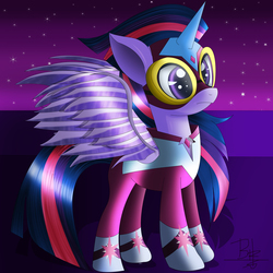 Size: 2500x2500 | Tagged: safe, artist:mrbrunoh1, twilight sparkle, alicorn, pony, g4, power ponies (episode), female, high res, mare, masked matter-horn costume, power ponies, solo, twilight sparkle (alicorn)