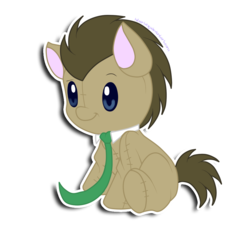 Size: 955x909 | Tagged: safe, artist:hikariviny, doctor whooves, time turner, g4, male, necktie, plushie, solo