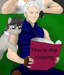 Size: 2217x2594 | Tagged: safe, octavia melody, g4, anti-clop, devil may cry, exploitable meme, high res, meme, vergil, vergil's book