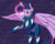 Size: 1024x819 | Tagged: safe, artist:tlatophat, twilight sparkle, alicorn, pony, g4, armor, cyberpunk, female, futuristic, magic, mare, powered exoskeleton, science fiction, scouter, solo, twilight sparkle (alicorn)