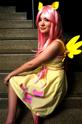 Size: 2832x4256 | Tagged: safe, artist:sassafrasscosplay, fluttershy, human, g4, cosplay, irl, irl human, photo