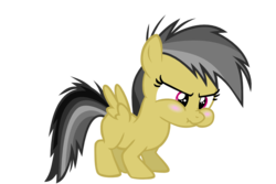 Size: 900x600 | Tagged: safe, artist:s.guri, daring do, pegasus, pony, for whom the sweetie belle toils, g4, cute, daring dorable, female, filly, filly daring do, puffy cheeks, simple background, solo, transparent background, vector, younger