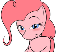 Size: 1000x800 | Tagged: source needed, safe, artist:kloudmutt, pinkie pie, g4, blushing, female, solo