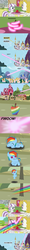 Size: 1120x9450 | Tagged: safe, artist:beavernator, rainbow dash, surprise, twilight velvet, pony, g4, all glory to the beaver grenadier, and that's how rainbow dash was made, apple, baby, baby dash, baby pony, beavernator is trying to murder us, birth, canterlot, comic, cute, dashabetes, filly, foal, magic, oh come on, transformation, transmutation, zap apple