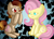 Size: 1424x1024 | Tagged: safe, artist:zanzabar13, fluttershy, oc, g4, duo