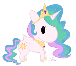 Size: 2824x2460 | Tagged: safe, artist:tamurakitty, princess celestia, alicorn, pony, g4, female, high res, simple background, solo, tokidoki